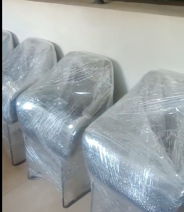 Office items prepared for relocation